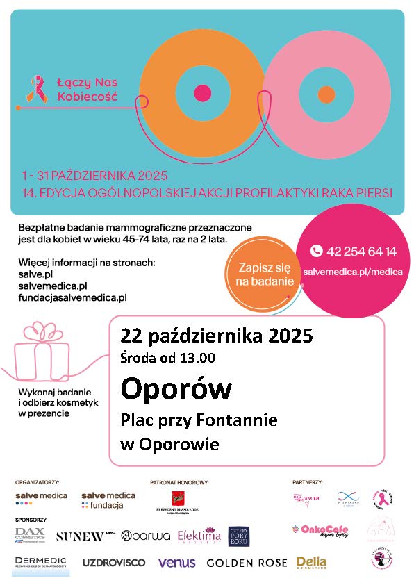 Bezpłatna mammografia w Oporowie!