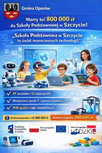 Mamy to! 800 000 zł dla Szkoły Podstawowej w Szczycie!