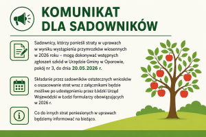 KOMUNIKAT DLA SADOWNIKÓW